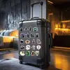 52 Piezas de Colección de Villanos de Marvel Pegatinas de Película Brillantes Pegatinas de Dibujos Animados de Película Brillante Coreana Pegatinas para Equipaje Computadora