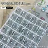 Rhinestones Hua Zi Corte K9 Color Uva Verde Sin Base, Rhinestones Transparentes Color Caramelo de Hielo para Uñas, Rhinestones Rectangulares Acabados Cubo de Hielo, Rhinestones para Uñas