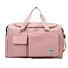 Estilo Coreano Nuevo Simple Casual Bolso Tote de Viaje Plegable Bolsa de Equipaje de Almacenamiento Separación Seco/Húmedo Bolsa de Yoga Fitness
