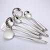 Espátula de Acero Inoxidable Daoqi Personalizada Herramientas de Cocina para el Hogar Cuchara para Sopa Colador Hueco Aislado Engrosado Anti-quemaduras