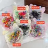 Goma para el pelo de arcoíris para niños, Goma para el pelo de colores lindos de helado y macarrón, Alta elasticidad para niños, No daña el pelo, Cuerda para la cabeza de bebé
