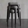 Taburete Cuadrado Suave Acolchado para Uso en Casa, Adecuado para Sala de Estar y Mesa de Comedor, Engrosado, Simple y Lujoso, Taburete Bajo Apilable, Envío Gratis y Dropshipping Disponibles