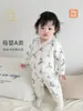 Maimi Baby Mono Otoño e Invierno 40g Acolchado Cálido Ropa de Algodón Tipo Algodón Puro Bebé de Pecho Lateral con Cordones Traje para Gatear