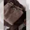 Maillard Usa Suéter de Punto con Cuello en V para Mujer en Otoño e Invierno, Relajado y de Alta Gama, Top Tejido para Usar por Dentro y por Fuera, Marrón
