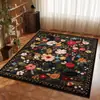 Alfombra Bohemio Sala de Estar Área Grande Cobertura Completa Resistente a la Suciedad Resistente al Desgaste Sofá Dormitorio Mesita de Noche Felpudo