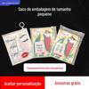 Tamanho pequeno saco de embalagem jóias Wenwan saco de embalagem saco com zíper saco de calças internas PE transparente EVA fosco saco com zíper