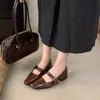 Zapatos de tacón grueso estilo francés Chuyuji inspirados en Chanel para mujer, nuevos zapatos Mary Jane de nicho para primavera y otoño 2026, elegantes