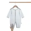 Macacão de Verão para Recém-Nascido, Macacão Fino de Manga Longa para Bebê Estilo Verão, Macacão Pijama Floral 100% Algodão