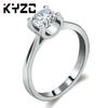 Anillo de Diamantes de Cabeza de Toro Simulado de Zircón de Alta Gama Europeo y Americano Transfronterizo Anillo de Joyería de Plata Regalo de Boda para Mujer