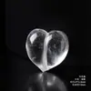 Cristal Blanco Natural Tallado Forma de Corazón de Melocotón Accesorios Hechos a Mano para DIY Pulsera Pulsera Accesorios de Joyería Cuentas Sueltas