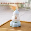 Adorno de Mascota de Té de Calabaza Giratoria con Esmalte de Cristal Cerámico, Modelo Popular en Línea, Decoración de Escritorio Colorida, Regalo Creativo