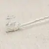 Nuevos accesorios para joyería DIY cobre puro soldadura doble cara horquilla para el pelo de fénix estilo antiguo tocado accesorios para pasador de novia material