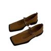 Zapatos de Abuela Versátiles Estilo Hada Francesa 2025 Nuevo Verano Ropa de Exterior Modernos Ligeros Suela Suave No Cansan Zapatos de Tacón Grueso