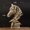 Cabeza de caballo moderna y sencilla de fábrica americana, decoración para sala de estar, pequeñas artesanías, mueble de vino, mueble de TV, decoración de oficina.