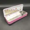 Hoja de Lata Papelería Caja de Lata para Lápices Caja de Lata de Hoja de Lata Caja de Lata para Lápices con Tapa Abatible Suministros Escolares Caja de Lata Personalización