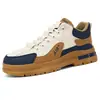 Zapatos de Hombre 2026 Otoño/Invierno Nuevos Versátiles de Moda para Hombre de Cuero Impermeables Casuales para Correr Deportivos para Hombres