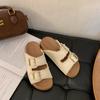 Sandalias de Moda de Suela Gruesa Estilo Birkenstock para Mujer 2025 Verano Nueva Moda Versátiles Casuales para Exterior Sandalias Slide Sandalias de Playa para Mujer