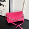 Bolso bandolera para mujer 2024 nueva moda axila bolso cuadrado pequeño para mujer textura plisada cadena bolso de hombro bolso mensajero