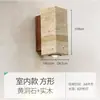Lámpara de Pared Decorativa de Travertino Amarillo Estilo Wabi-Sabi Japonés Lámpara Creativa para Restaurante Araña para Bar Lámpara de Pared Simple para Dormitorio junto a la Cama