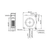 Ventilador de refrigeración con aceite de 40 mm CC Purificador de aire Humidificador Máquina de aromaterapia Ventilador de escape axial sin escobillas
