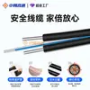 Cable Óptico Interior Gjxh Personalizado, Cable de Fibra Óptica de 1/2/4 Núcleos, Cable de Hilo de Comunicación Monomodo para Hogar Ftth