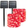 Luzes Solares Transfronteiriças Amazon Atacado Quente LED À Prova D'água Fio de Cobre Luzes Pátio Externo Decorativas Luzes de Feriado
