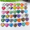 Adorno YX de Cristal Natural sin Agujero con Forma de Corazón 20*6mm, Colgante de Corazón Accesorios para Joyería con Forma de Corazón DIY Venta al por Mayor