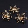 Aretes Colgantes de Moda de Margarita de Cobre Fundido Accesorios para el Cabello Estilo Antiguo Materiales para Manualidades Accesorios Colgante Color-Preservante Chapado en Oro Estilo Antiguo