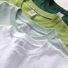 RLAIDI Veludo Laidi Masculino e Feminino Solto Secagem Rápida Manga Curta Casais Primavera e Verão Cor 220g Camiseta Feminina