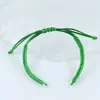Pulsera semiacabada DIY y cordón de nudo tejido a mano con cuentas y cierre de seguridad, cordón rojo para el año del zodiaco, en stock