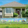 Nuevo Couplet de Pascua Personalizado Bandera Banner Transfronterizo de Amazon Decoración para Fiesta Festiva Huevo de Pascua Conejo Cortina de Puerta