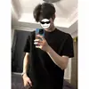 Camiseta de manga corta resistente de estilo americano de moda para comercio exterior para hombres y mujeres, camiseta versátil de corte holgado para pareja en verano, manga corta para hombre