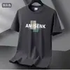 Camiseta masculina de seda gelada, manga curta, nova moda verão 2025, tamanho grande, esportiva, secagem rápida, tamanho grande