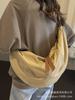 Bolso Dumpling Bolso Cruzado para Mujer 2024 Nuevo Bolso de Gran Capacidad Diseño Deportivo Casual Ropa de Trabajo de Verano Bolso de Lona
