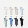 Meias 100% Algodão para Homens, Meias Curtas de Algodão Puro para Primavera e Verão, Antiodor, Absorventes de Suor, Sem Costura de Algodão Puro, Meias Curtas Cinzas de Corte Baixo para Homens