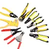 Pinzas Pelacables Herramientas Eléctricas Multifuncionales Pinzas Manuales para Pelar Tijera de Corte y Presión Pinzas Cuchillo Pelacables de Red