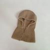 Chapéu Cachecol Infantil Boné Integrado Boné de Proteção para Orelha de Bebê Masculino e Feminino À Prova de Vento Boné de Lã de Malha Quente Touca de Pulôver Engrossada
