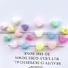 Cuentas de macarrón con forma de estrella y agujero grande, pequeñas cuentas sueltas de colores frescos para hacer tú mismo, joyería, cuerda para la cabeza, banda de goma, cuentas perforadas