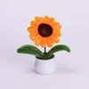 Día del Maestro Maceta Tejida Flor Artificial Acabados Adornos Decoración Hogar Amigos Mejor Amigo Regalos Regalo Flores en Maceta