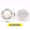 Novos Botões Metálicos com Pedrarias e Strass Estilo Girassol para Roupas DIY Acessórios Botões Costurados à Mão