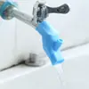 Extensor de Grifo de Silicona Caño Guía de Agua a Prueba de Salpicaduras Desviador de Agua Conector de Extensión Lavamanos para Niños Bebé