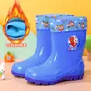 Botas de lluvia para niños y niñas de 2 a 10 años, botas de lluvia antideslizantes para bebés, niños y estudiantes, zapatos de goma impermeables para niños