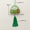 Festival del Bote del Dragón de Dibujos Animados Zongzi Bolsa de la Suerte Colgante de Muñeca Estilo Chino Original Adorno de Regalo Festivo Colgante para Bolsa de Bendición para Examen de Ingreso a la Escuela Secundaria y la Universidad