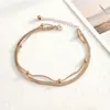 Nuevo Producto Precio Especial Pulsera de Acero de Titanio para Mujer, Estilo Ins Europeo y Americano, Accesorio de Moda Minimalista, Alta Calidad, Conserva el Color, Joyería de Mano Versátil