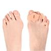 Separador de dedos de doble orificio para pulgar valgo, dedos superpuestos, separador de dedos para hombres y mujeres, almohadilla para dedos con abrazadera de pie suave antidesgaste