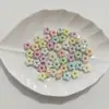 Novas Contas Soltas Luminous Peroladas Vazadas de Estrela de Cinco Pontas com Furo Reto para Pulseiras de Celular DIY, Estojos de Caneta, Correntes e Outros Acessórios