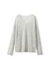 Suéter de Alpaca + Lana de Oveja Suave y Cómodo Cuello V/Cuello Redondo Clip para Fumar Estambre Floral Otoño 2024 para Mujer 082
