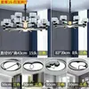 Lámpara de Araña para Sala de Estar 2025 Nuevo Modelo Nórdico Moderno Minimalista Hogar Tendencia Lujo Ligero Lámpara para Comedor Set de Iluminación para Dormitorio