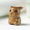 Sândalo vermelho/sândalo verde/sândalo feito à mão faça você mesmo escultura desenho animado japonês pikachu acessórios para animais de estimação ornamentos pendurados