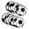 Festa tema esportes de futebol papel para assar copo de cupcake tamanho cartão de inserção acessórios de aniversário decoração plug-in Copa do Mundo